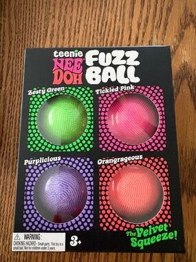 NeeDoh 4-Pack - Zesty Green, Tickled Pink, Purplicious, Orangrageous